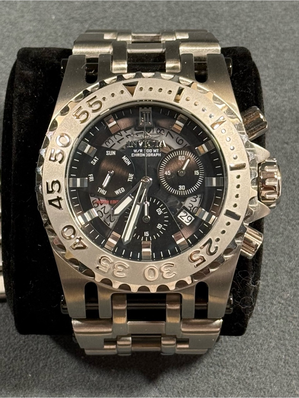 Invicta 26289 Jason Taylor Limited Edition 497/999 Black and Silver Watch